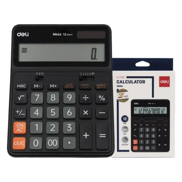 เครื่องคิดเลข Deli M666 12 หลัก