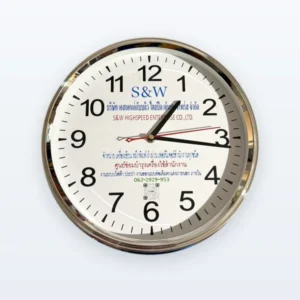นาฬิกาแขวนพิมพ์โลโก้ S&W Highspeed