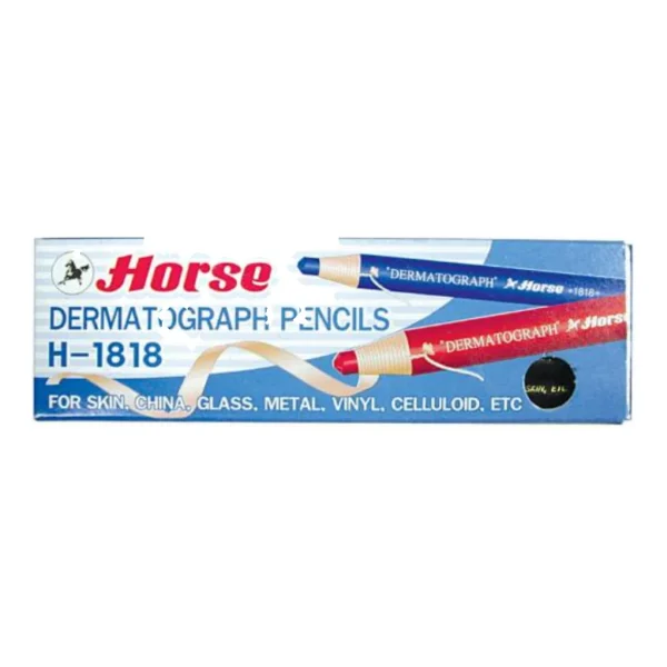 ดินสอเขียนได้ทุกพื้นผิว (Dermatograph) ตราม้า H-1818