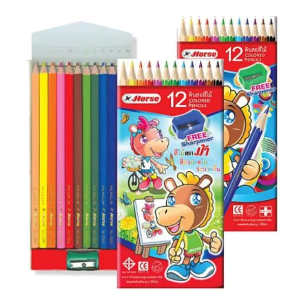 สีไม้ ตราม้า H-2080/12