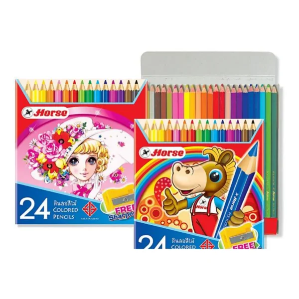 สีไม้ ตราม้า H-2080/24