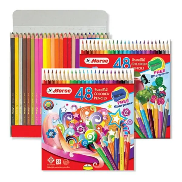 สีไม้ ตราม้า H-2080/48