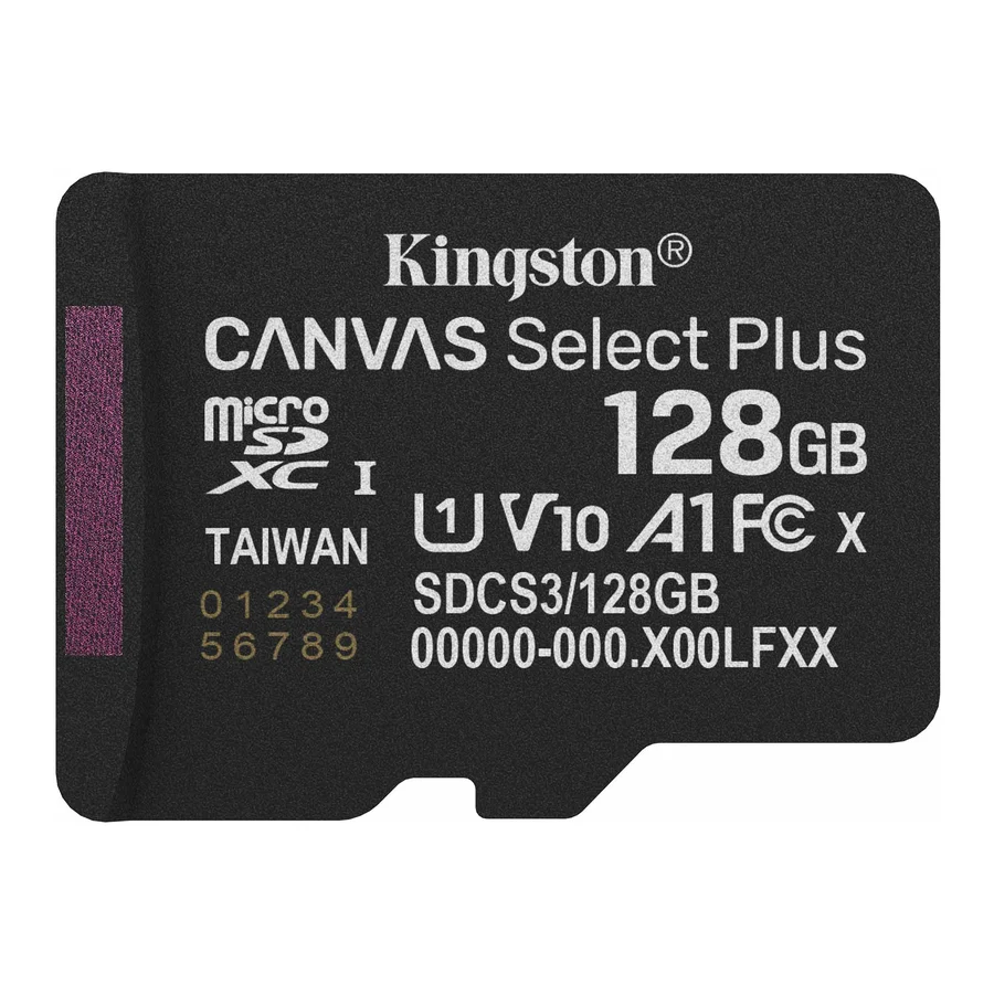 การ์ด microSD Kingston Canvas Select Plus