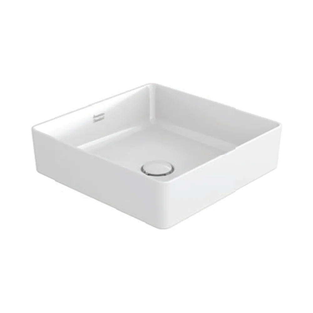 อ่างล้างหน้าแบบวางบนเคาน์เตอร์ ทรงสี่เหลี่ยมจัตุรัส American Standard Acacia Supasleek WP-F411-WT