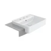 อ่างล้างหน้าแบบครึ่งเคาน์เตอร์ 3 รูก๊อก American Standard Acacia Supasleek WP-F419T8-WT
