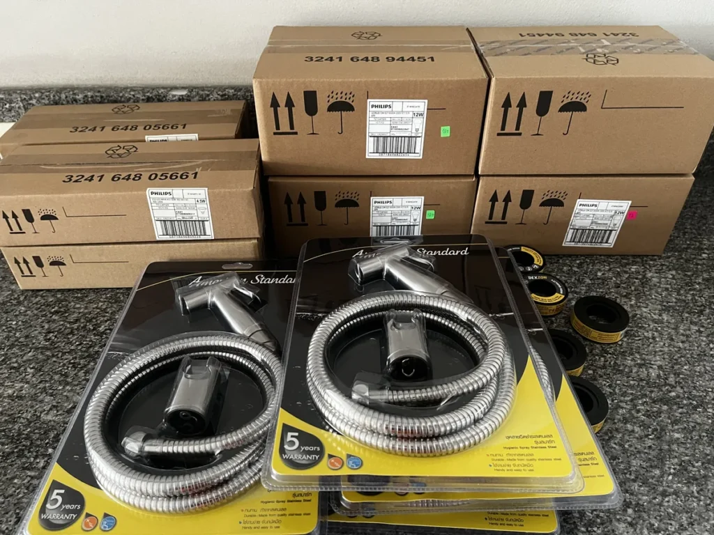 สายฉีดชำระ American Standard ที่จัดส่งให้ลูกค้า