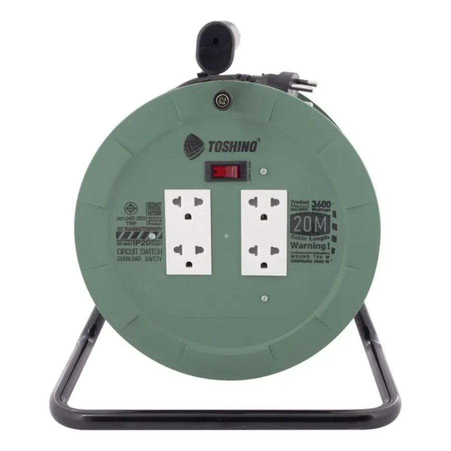 ล้อเก็บสายไฟ Toshino PM315T-20M